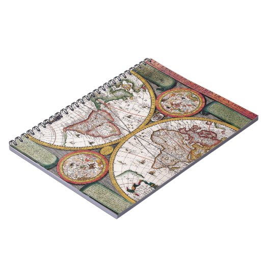 Antike Alte Karte Inspiriert (12) Notizblock (Linke Seite)