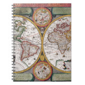 Antike Alte Karte Inspiriert (12) Notizblock (Vorderseite)