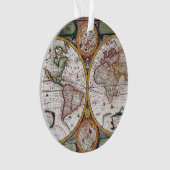 Antike Alte Karte Inspiriert (12) Ornament (Vorderseite)