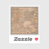 Antike Alte Karte Inspiriert (13) Aufkleber (Blatt)