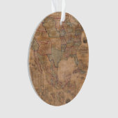 Antike Alte Karte Inspiriert (13) Ornament (Vorderseite)