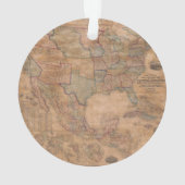 Antike Alte Karte Inspiriert (13) Ornament (Rückseite)