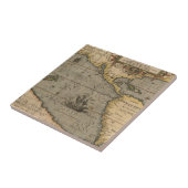 Antike Alte Karte Inspiriert (14) Gepäckanhänger Fliese (Seite)