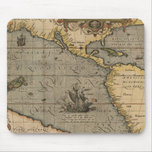 Antike Alte Karte Inspiriert (14) Gepäckanhänger Mousepad