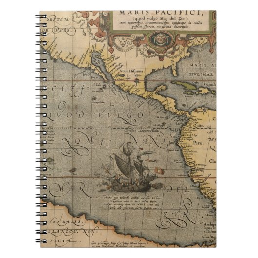 Antike Alte Karte Inspiriert (14) Gepäckanhänger Notizblock (Vorderseite)