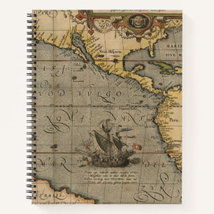 Antike Alte Karte Inspiriert (14) Gepäckanhänger Notizblock