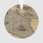 Antike Alte Karte Inspiriert (14) Gepäckanhänger Ornament (Rückseite)