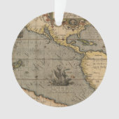 Antike Alte Karte Inspiriert (14) Gepäckanhänger Ornament (Vorderseite)