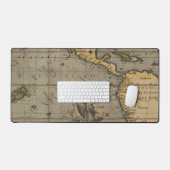 Antike Alte Karte Inspiriert (14) Gepäckanhänger Schreibtischunterlage (Tastatur & Maus)