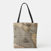 Antike Alte Karte Inspiriert (14) Gepäckanhänger Tasche (Rückseite)