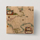 Antike Alte Karte Inspiriert (1) Button (Vorderseite)