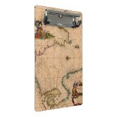 Antike Alte Karte Inspiriert (1) Mini Klemmbrett (Schrägansicht)
