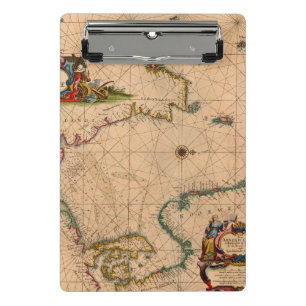 Antike Alte Karte Inspiriert (1) Mini Klemmbrett