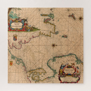 Antike Alte Karte Inspiriert (1) Puzzle