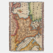 Antike Alte Karte Inspiriert (2) Decke (Vorderseite Vertikal)