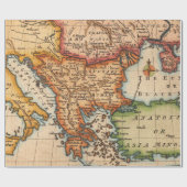 Antike Alte Karte Inspiriert (2) Geschenkpapier (Flach)