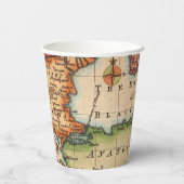 Antike Alte Karte Inspiriert (2) Pappbecher (Rückseite)