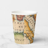 Antike Alte Karte Inspiriert (2) Pappbecher (Rechts)