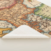 Antike Alte Karte Inspiriert (2) Sherpadecke (3/4)