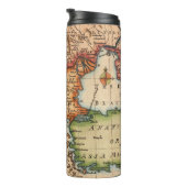 Antike Alte Karte Inspiriert (2) Thermosbecher (Nach rechts gedreht)