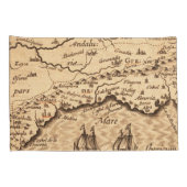 Antike Alte Karte Inspiriert (3) Kissenbezug (Rückseite-Rechts)