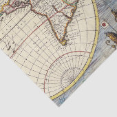 Antike Alte Karte Inspiriert (4) Seidenpapier (Detail)