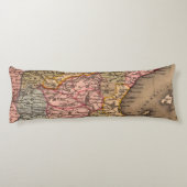 Antike Alte Karte Inspiriert (5) Seitenschläferkissen (Rückseite)