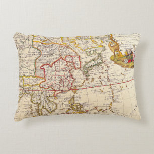Antike Alte Karte Inspiriert (6) Dekokissen