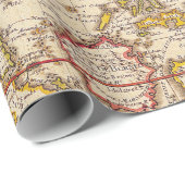 Antike Alte Karte Inspiriert (6) Geschenkpapier (Rolleneckpunkt)