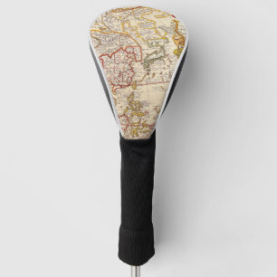 Antike Alte Karte Inspiriert (6) Golf Headcover