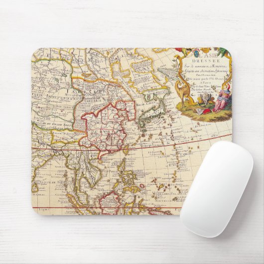 Antike Alte Karte Inspiriert (6) Mousepad (Mit Mouse)