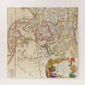 Antike Alte Karte Inspiriert (6) Puzzle (Horizontal)