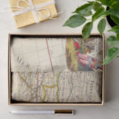 Antike Alte Karte Inspiriert (6) Seidenpapier (Geschenk)