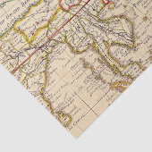 Antike Alte Karte Inspiriert (6) Seidenpapier (Detail)