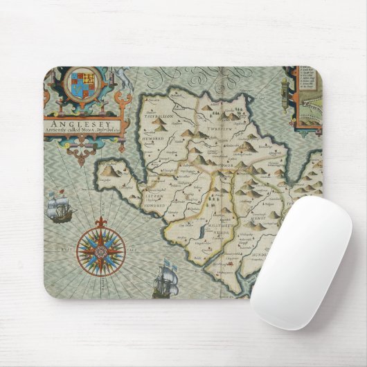 Antike Alte Karte Inspiriert (7) Mousepad (Mit Mouse)