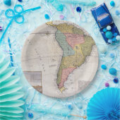 Antike Alte Karte Inspiriert (8) Pappteller (Party)