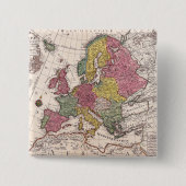 Antike Alte Karte Inspiriert (9) Button (Vorderseite)