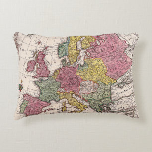 Antike Alte Karte Inspiriert (9) Dekokissen