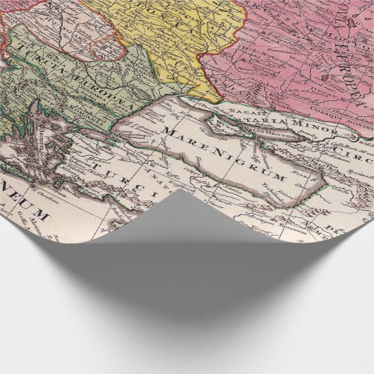 Antike Alte Karte Inspiriert (9) Geschenkpapier (Ecke)