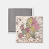 Antike Alte Karte Inspiriert (9) Magnet (Vorderseite/Rückseite)