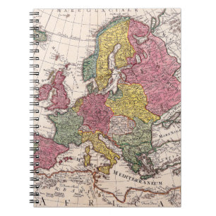 Antike Alte Karte Inspiriert (9) Notizblock