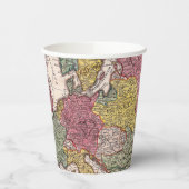 Antike Alte Karte Inspiriert (9) Pappbecher (Links)