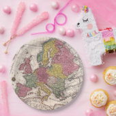 Antike Alte Karte Inspiriert (9) Pappteller (Party)