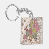 Antike Alte Karte Inspiriert (9) Schlüsselanhänger (Vorderseite links)