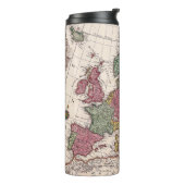 Antike Alte Karte Inspiriert (9) Thermosbecher (Nach links gedreht)