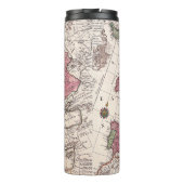 Antike Alte Karte Inspiriert (9) Thermosbecher (Rückseite)