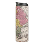 Antike Alte Karte Inspiriert (9) Thermosbecher (Nach rechts gedreht)