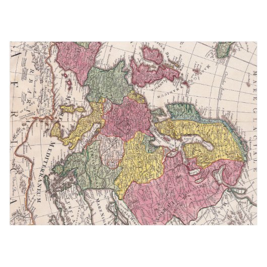 Antike Alte Karte Inspiriert (9) Tischdecke (Vorderseite (Horizontal))