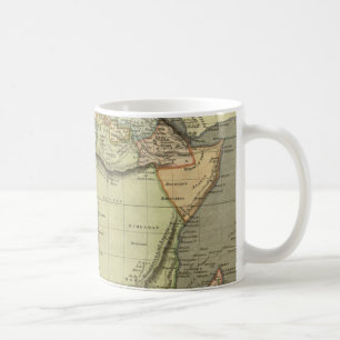 Antike alte Karte inspiriert Kaffeetasse