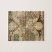 Antike alte seltene und historische Weltkarte Puzzle (Horizontal)